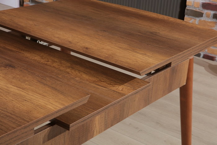 Hanah Home Mesa de Comedor Barok Extensible Nogal Hanah Home Mesa de Comedor Barok Extensible Nogal